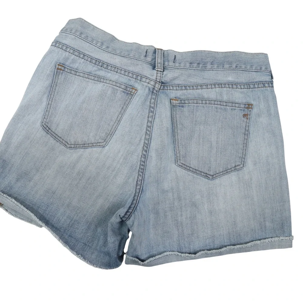 Madewell Denim Shorts 29 Distressed Cutoff Light Wash Y2K Frayed Hem